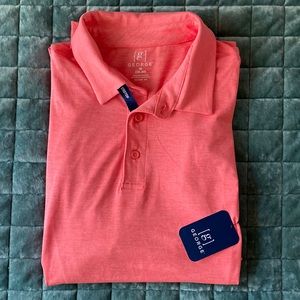 Salmon short sleeve polo size medium